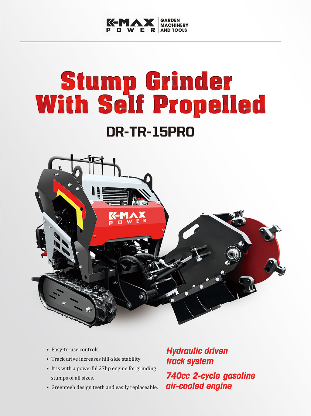 automoteur rogneuse de souches